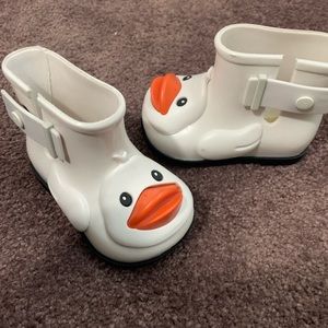 Mini melissa rain boots toddler Sz 5